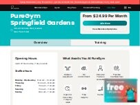 Website Screenshot PureGym Springfield Gardens