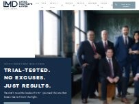 Website Screenshot Lucas, Macyszyn & Dyer Law Firm, Injury Lawyers