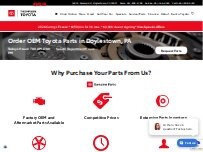 Website Screenshot Thompson Toyota Parts Store