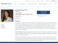 Website Screenshot Gabrielle Black, PA-C