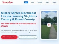 Website Screenshot Mister Softee Northeast Florida