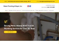 Website Screenshot Master Plumbing and repair, inc.