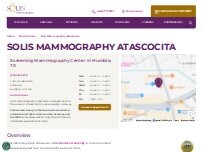 Website Screenshot Solis Mammography Atascocita
