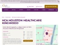 Website Screenshot Solis Mammography, a department of HCA Houston Healthcare Kingwood
