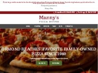 Website Screenshot Manny's Pizza House
