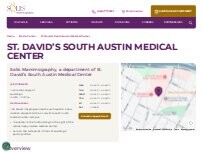 Website Screenshot Solis Mammography, a department of St. David's South Austin Medical Center