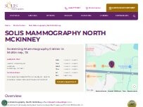 Website Screenshot Solis Mammography North McKinney