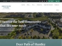 Website Screenshot Deer Path of Huntley