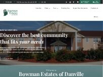 Website Screenshot Bowman Estates of Danville