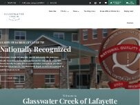 Website Screenshot Glasswater Creek of Lafayette