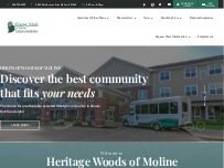 Website Screenshot Heritage Woods of Moline