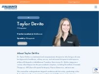 Website Screenshot Taylor Devito, DC