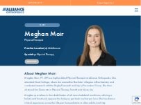 Website Screenshot Meghan Moir, PT, DPT