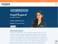 Website Screenshot Anjali Ruparel, MSOT