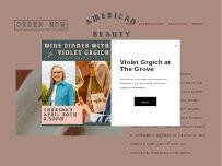 Website Screenshot American Beauty