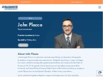 Website Screenshot John Placca, PA-C