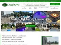 Website Screenshot Taylors Landscape Construction, LLC