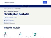 Website Screenshot Christopher Deshotel