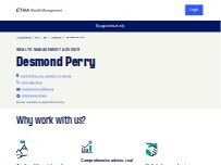 Website Screenshot Desmond Perry