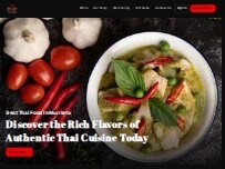 Website Screenshot Tasty Thai Cuisine