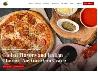 Website Screenshot Alberona's Davinci Pizza & Pasta