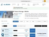 Website Screenshot All Season Storage