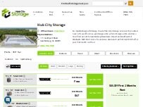 Website Screenshot Hub City Storage