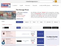 Website Screenshot The Storage Place
