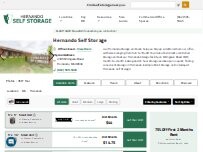 Website Screenshot Hernando Self Storage