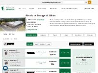 Website Screenshot Absolute Storage of Aiken