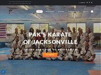 Website Screenshot Pak's Karate