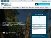 Website Screenshot Indy Roof & Restoration
