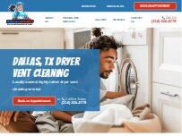 Website Screenshot Dryer Vent Superheroes of Dallas