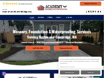Website Screenshot Academy Masonry & Construction