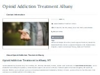 Website Screenshot Opioid Addiction Help Albany