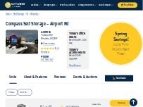 Website Screenshot Compass Self Storage