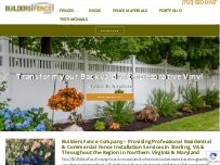 Website Screenshot Builders Fence Company