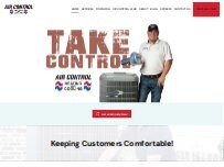 Website Screenshot Air Control Heating and Cooling Inc