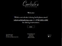 Website Screenshot Carlisles