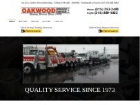 Website Screenshot Oakwood Towing & Transport Inc