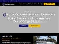 Website Screenshot Gilligan's Irrigation and Landscape