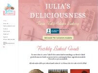 Website Screenshot Julia's Deliciousness