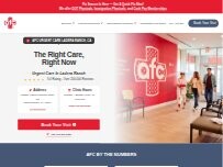 Website Screenshot AFC Urgent Care Ladera Ranch