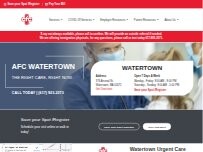 Website Screenshot AFC Urgent Care Watertown