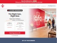 Website Screenshot AFC Urgent Care Hudson