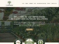 Website Screenshot 1st Impression Nursery and Outdoor Solutions