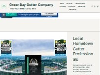 Website Screenshot Green Bay Gutter Company