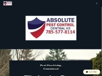 Website Screenshot Absolute Pest Control Central KS