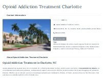 Website Screenshot Charlotte Opioid Recovery Center