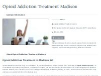 Website Screenshot Opioid Treatment Madison